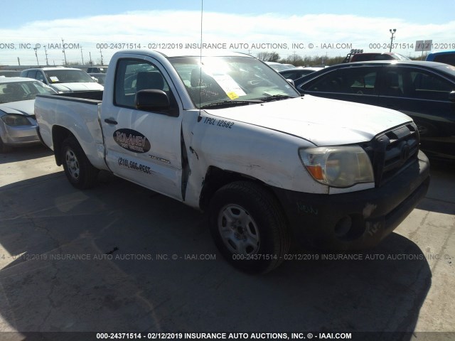 5TENX22N97Z437124 - 2007 TOYOTA TACOMA WHITE photo 1