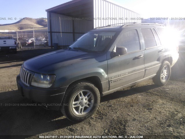 1J4GW48S34C265990 - 2004 JEEP GRAND CHEROKEE LAREDO/COLUMBIA/FREEDOM 绿色 照片 2