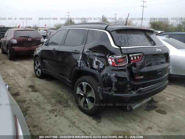 3C4NJCBB1JT102429 - 2018 JEEP COMPASS LATITUDE BLACK photo 3