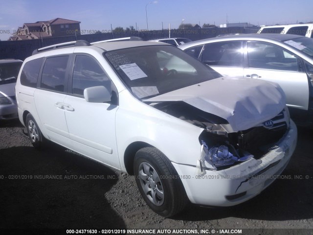 KNDMB233X66089921 - 2006 KIA SEDONA EX/LX WHITE photo 1