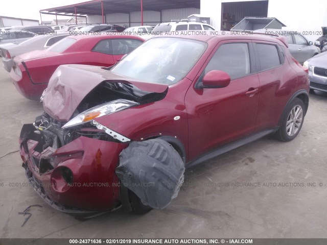 JN8AF5MR8DT203350 - 2013 NISSAN JUKE S/SV/SL RED photo 2