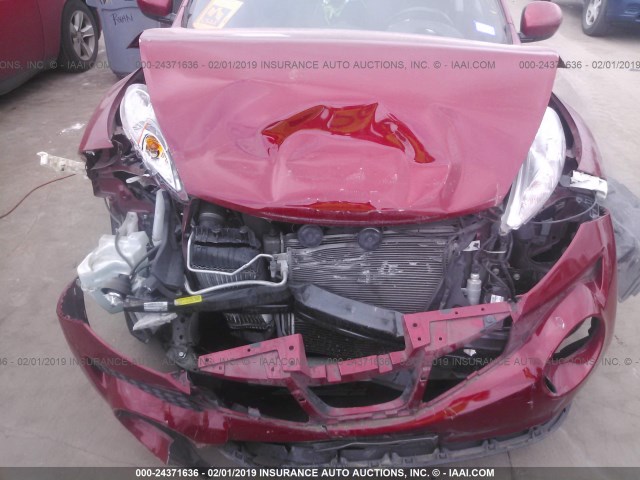 JN8AF5MR8DT203350 - 2013 NISSAN JUKE S/SV/SL RED photo 6