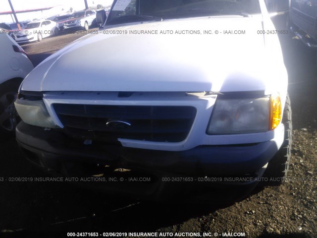 1FTYR10U72PB65555 - 2002 FORD RANGER WHITE photo 6