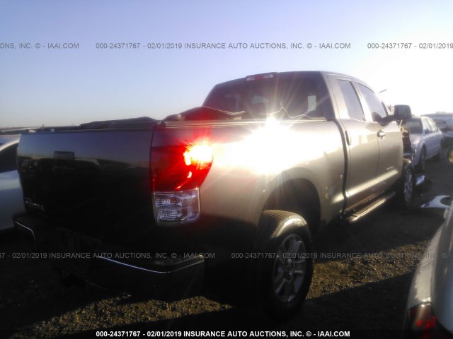 5TFRY5F11DX143212 - 2013 TOYOTA TUNDRA DOUBLE CAB SR5 GRAY photo 4