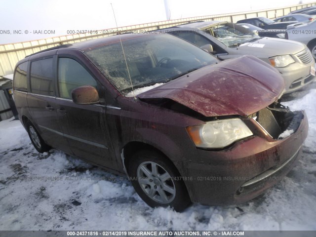 2C4RC1BG1CR210308 - 2012 CHRYSLER TOWN & COUNTRY TOURING MAROON photo 1