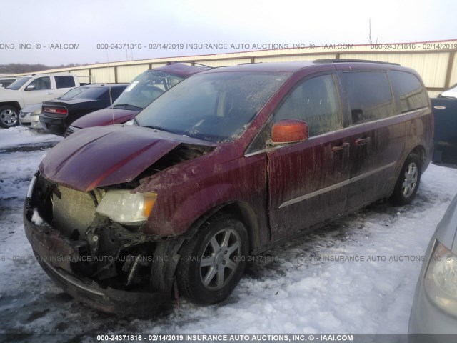 2C4RC1BG1CR210308 - 2012 CHRYSLER TOWN & COUNTRY TOURING MAROON photo 2