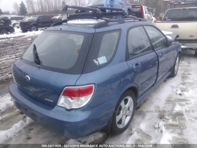 JF1GG61647H818753 - 2007 SUBARU IMPREZA 2.5I BLUE photo 4