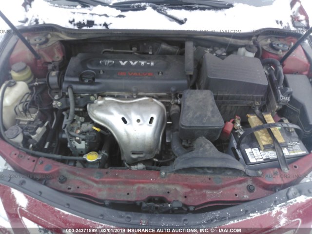 4T1BE46K89U269505 - 2009 TOYOTA CAMRY SE/LE/XLE 红色 照片 10