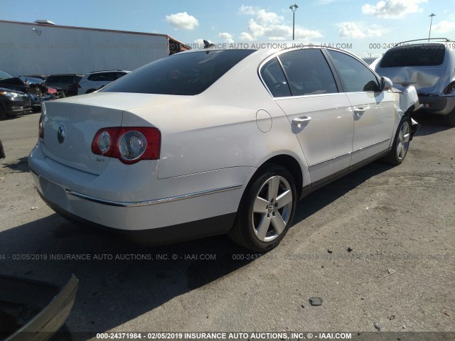 WVWJK73C69P050273 - 2009 VOLKSWAGEN PASSAT TURBO WHITE photo 4