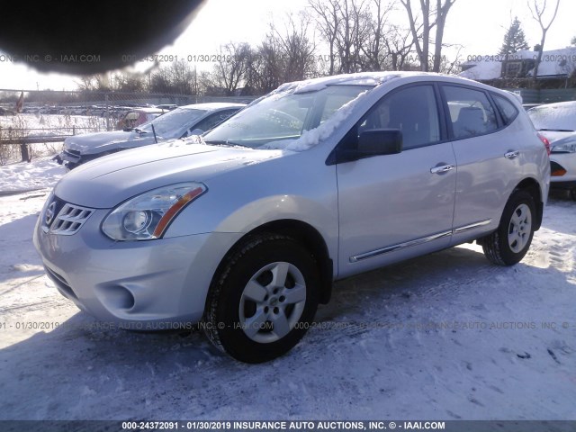 JN8AS5MV0CW700804 - 2012 NISSAN ROGUE S/SV SILVER photo 2