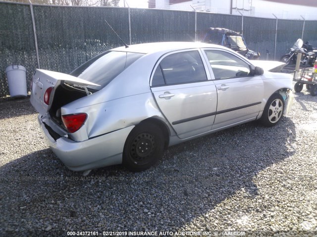 1NXBR32E48Z003458 - 2008 TOYOTA COROLLA CE/LE/S SILVER photo 4