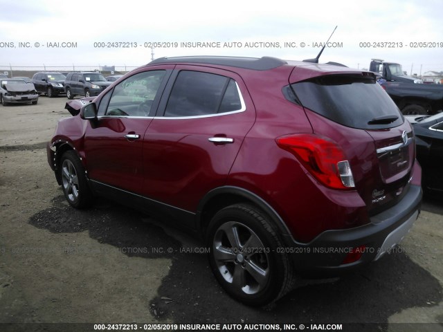 KL4CJGSBXDB212183 - 2013 BUICK ENCORE RED photo 3