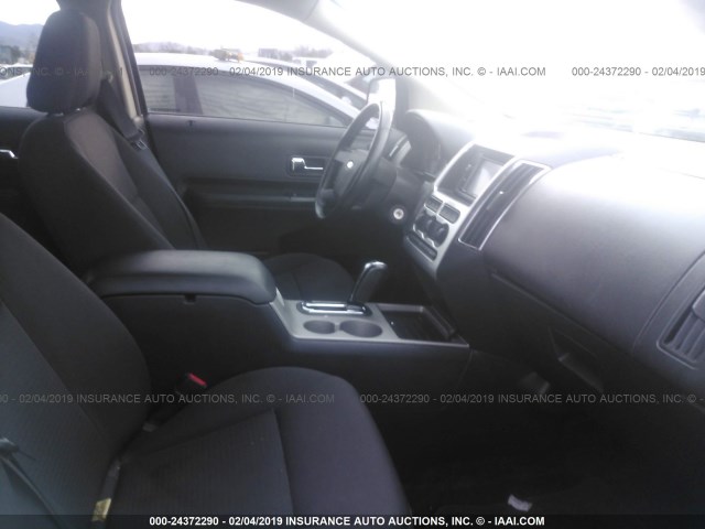 2FMDK3JC3ABA72537 - 2010 FORD EDGE SEL BLACK photo 5