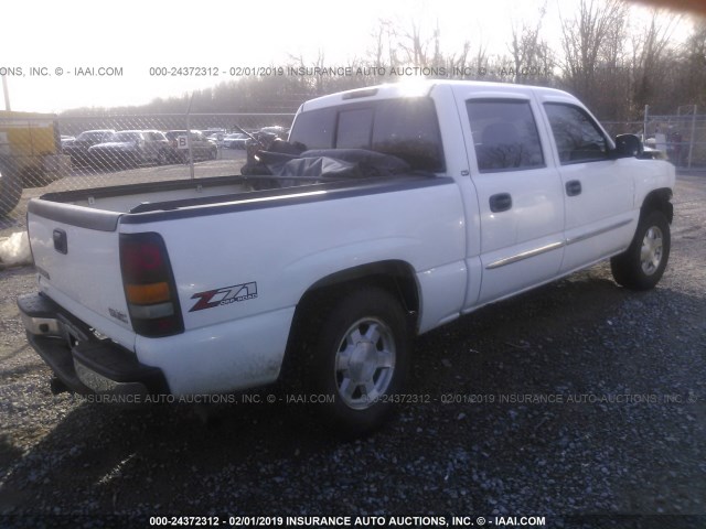 2GTEK13T761246195 - 2006 GMC NEW SIERRA K1500 WHITE photo 4