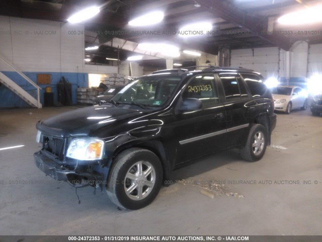 1GKDT13S872112236 - 2007 GMC ENVOY BLACK photo 2