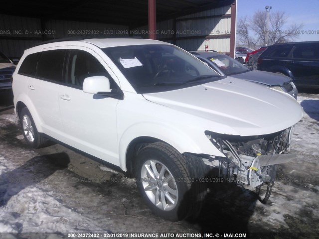 3C4PDCBG9ET161195 - 2014 DODGE JOURNEY SXT WHITE photo 1