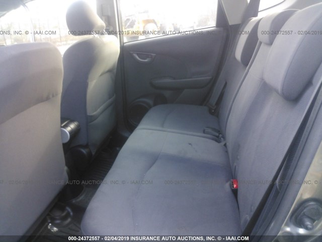 JHMGE8H33DC071757 - 2013 HONDA FIT GRAY photo 8