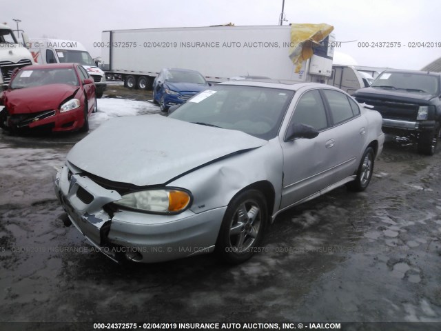 1G2NF52E54M543759 - 2004 PONTIAC GRAND AM SE1 SILVER photo 2