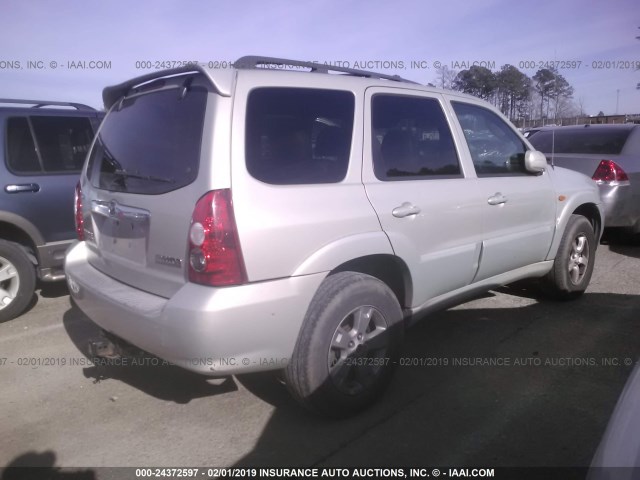 4F2YZ96155KM05215 - 2005 MAZDA TRIBUTE S TAN photo 4