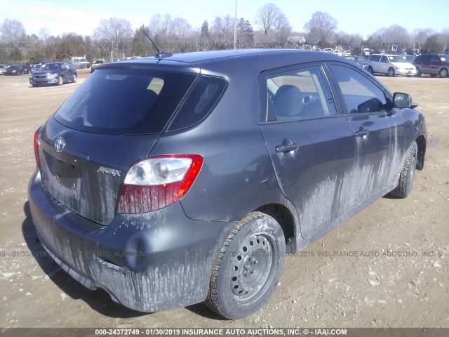 2T1KU40E79C020717 - 2009 TOYOTA COROLLA MATRIX  GRAY photo 4
