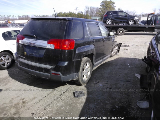 2GKALMEK3D6190424 - 2013 GMC TERRAIN SLE BLACK photo 4