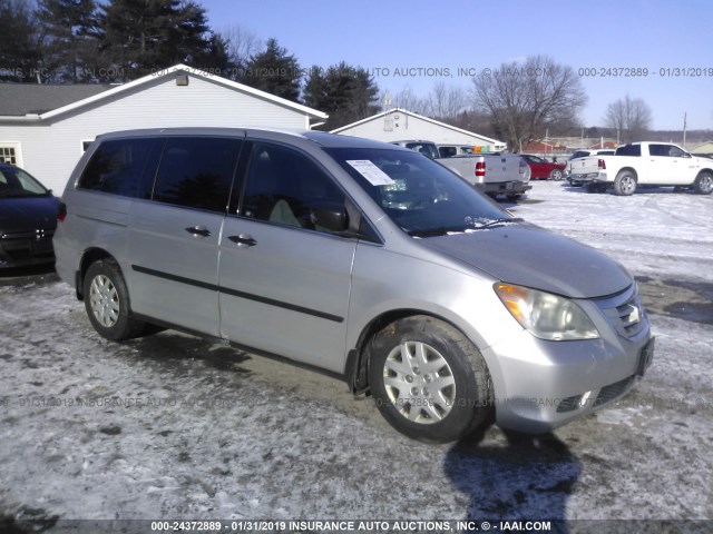 5FNRL38288B107333 - 2008 HONDA ODYSSEY LX SILVER photo 1