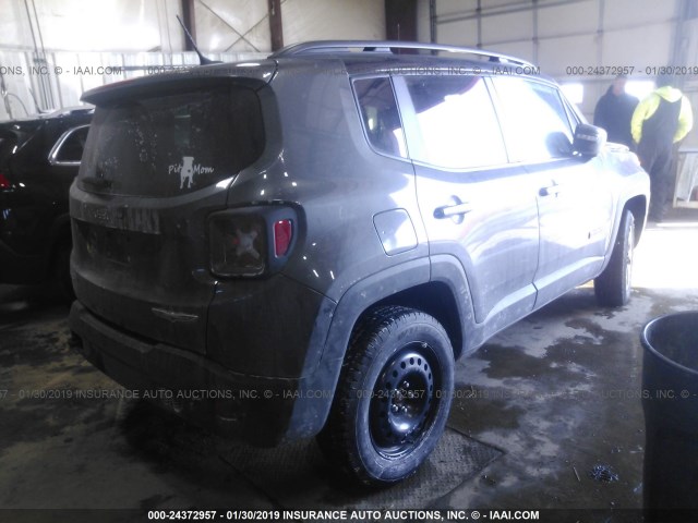 ZACCJBCT7GPD89834 - 2016 JEEP RENEGADE TRAILHAWK GRAY photo 4