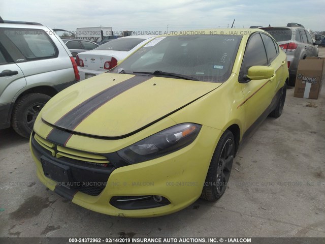 1C3CDFBA7DD182244 - 2013 DODGE DART SXT GREEN photo 2