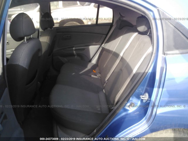 KNADE163286369443 - 2008 KIA RIO 5 SX BLUE photo 8