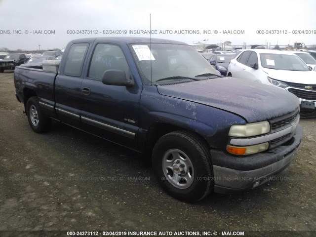 2GCEC19W121124540 - 2002 CHEVROLET SILVERADO C1500 BLUE photo 1