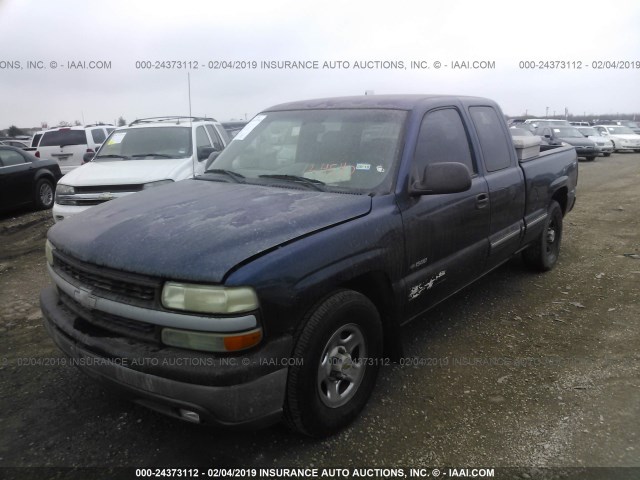 2GCEC19W121124540 - 2002 CHEVROLET SILVERADO C1500 BLUE photo 2