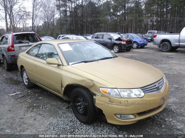 2T1CE22P73C025959 - 2003 TOYOTA CAMRY SOLARA SE GOLD photo 1