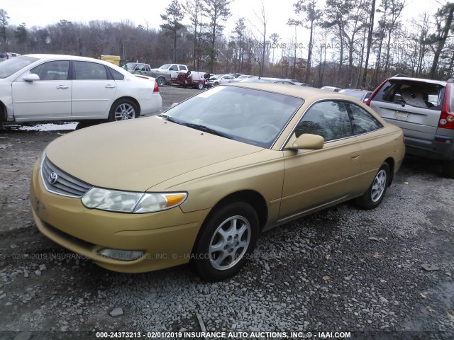 2T1CE22P73C025959 - 2003 TOYOTA CAMRY SOLARA SE GOLD photo 2