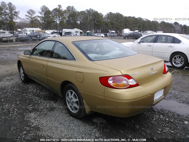 2T1CE22P73C025959 - 2003 TOYOTA CAMRY SOLARA SE GOLD photo 3