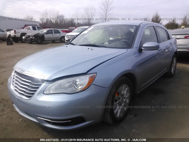 1C3CCBAB0CN292471 - 2012 CHRYSLER 200 LX BLUE photo 2