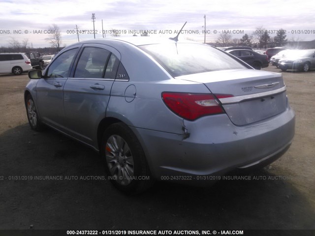 1C3CCBAB0CN292471 - 2012 CHRYSLER 200 LX BLUE photo 3