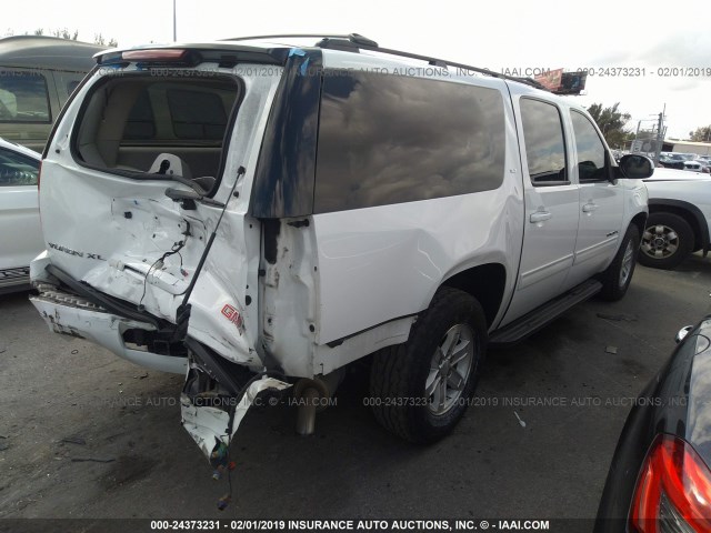 1GKS1KE03ER228043 - 2014 GMC YUKON XL C1500 SLT WHITE photo 4