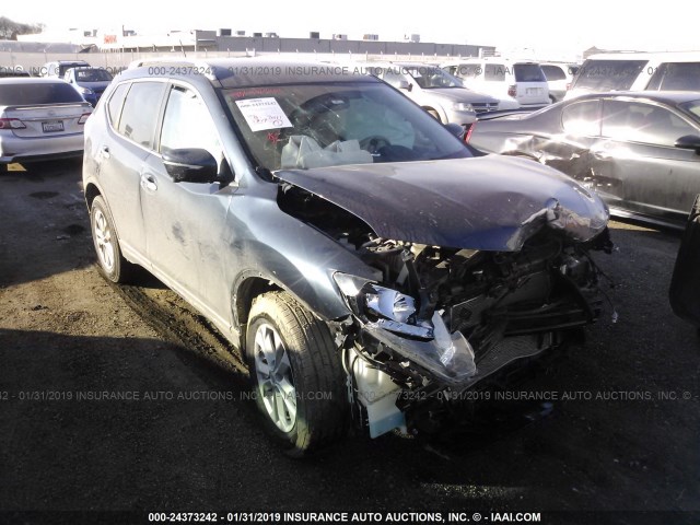 KNMAT2MV9FP573332 - 2015 NISSAN ROGUE S/SL/SV GRAY photo 1