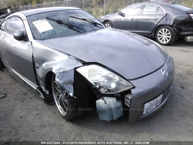 JN1BZ34D18M706849 - 2008 NISSAN 350Z COUPE SILVER photo 6