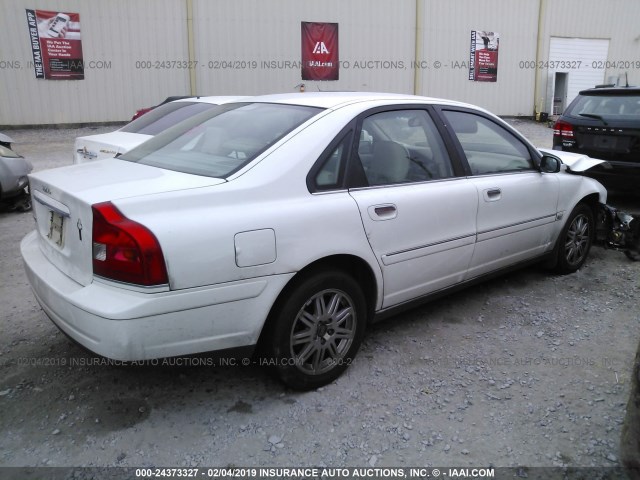 YV1TS592651405834 - 2005 VOLVO S80 2.5T WHITE photo 4