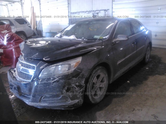 1G11A5SA8DF312602 - 2013 CHEVROLET MALIBU LS BLACK photo 2