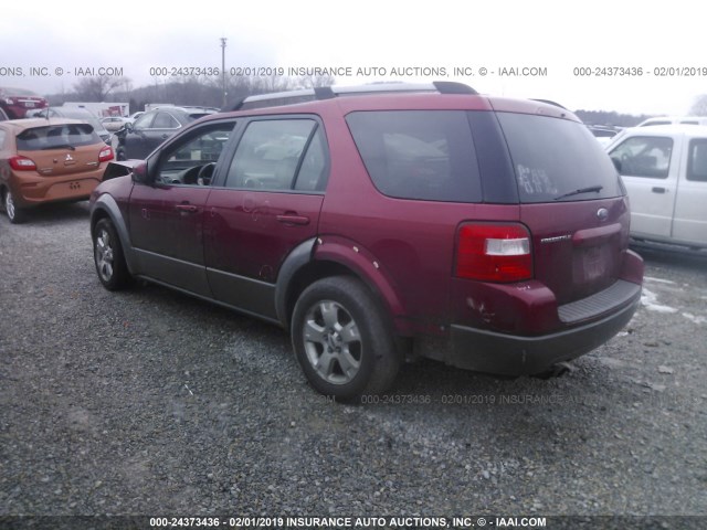 1FMZK02135GA04478 - 2005 FORD FREESTYLE SEL RED photo 3