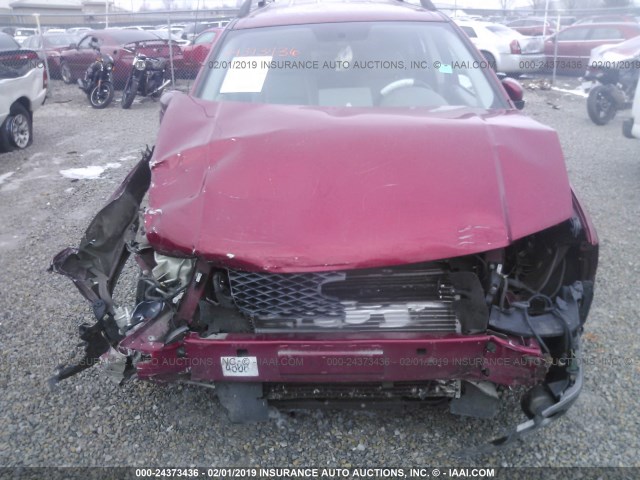 1FMZK02135GA04478 - 2005 FORD FREESTYLE SEL RED photo 6