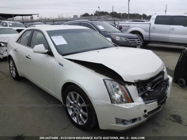 1G6DV57V690138157 - 2009 CADILLAC CTS HI FEATURE V6 WHITE photo 1