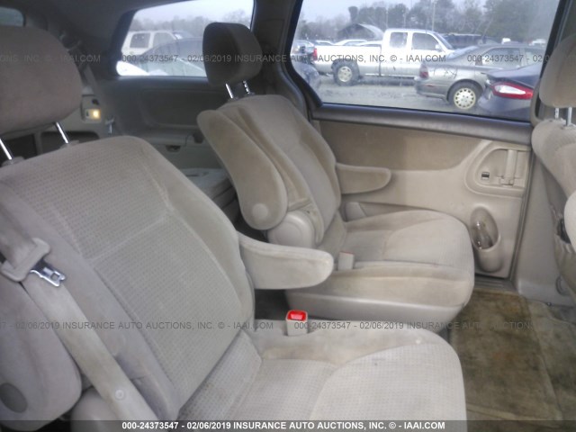 5TDZA23C66S389903 - 2006 TOYOTA SIENNA CE/LE GOLD photo 8