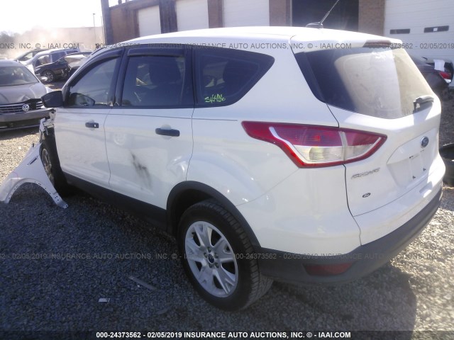 1FMCU0F77DUB12813 - 2013 FORD ESCAPE S WHITE photo 3