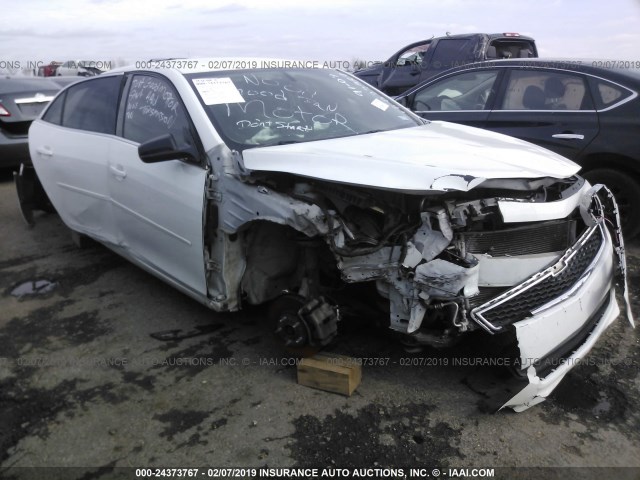 1G11B5SA0DF208103 - 2013 CHEVROLET MALIBU LS WHITE photo 1