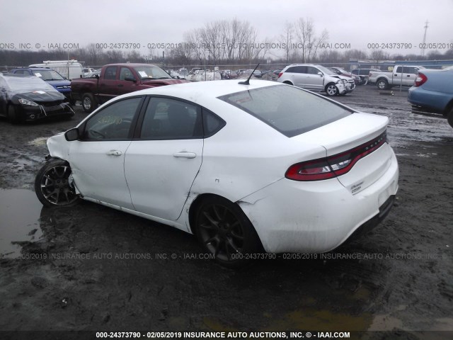 1C3CDFBA8DD302469 - 2013 DODGE DART SXT WHITE photo 3