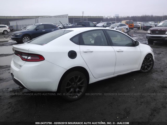 1C3CDFBA8DD302469 - 2013 DODGE DART SXT WHITE photo 4