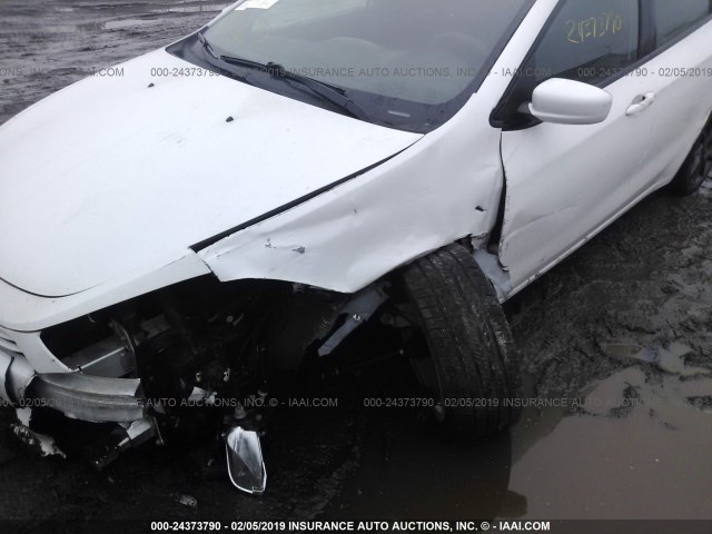 1C3CDFBA8DD302469 - 2013 DODGE DART SXT WHITE photo 6